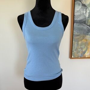 Wild Fable Light Blue Ribbed Tank Top